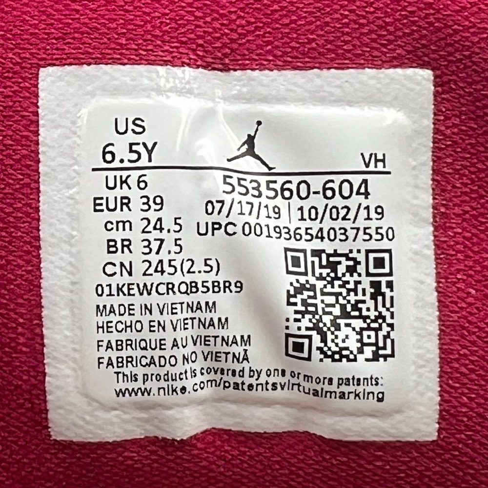 Air Jordan 1 Low GS 'Noble Red' (2020) - Picture 10 of 16